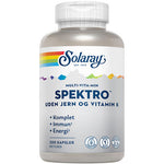 Solaray Spektro Multi-vitamin Uden Jern Og Vit. K. | 200 kapsler