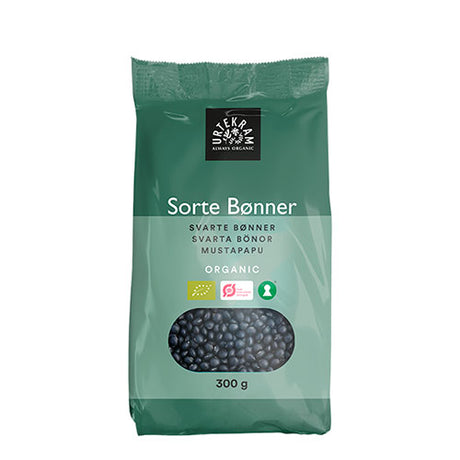 Urtekram Sorte Bønner Økologisk | 300 gr fra Urtekram på Mecindo.dk