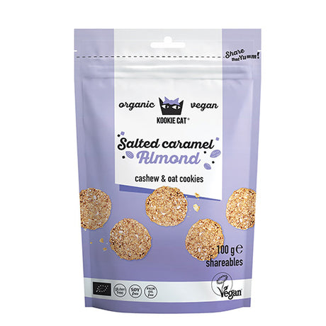 Kookie Cat Salted Karamel Mandel Ø | 100 gr fra Kookie Cat på Mecindo.dk