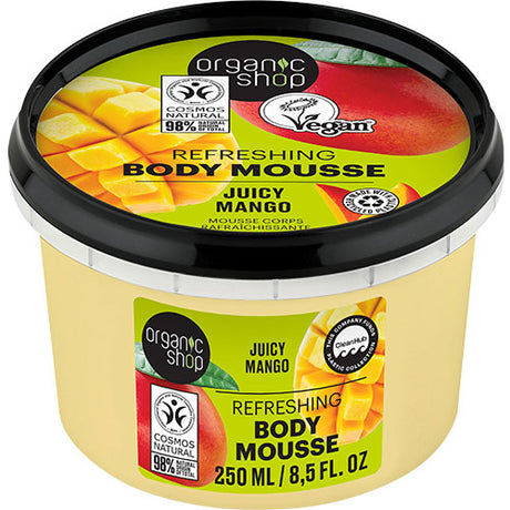 Organic Shop Refreshing Body Mousse - Juicy Mango | 250 ML fra Organic Shop på Mecindo.dk