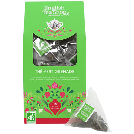 English Tea Shop Green Tea & Pommegranate Økologisk | 15 br fra English Tea Shop på Mecindo.dk