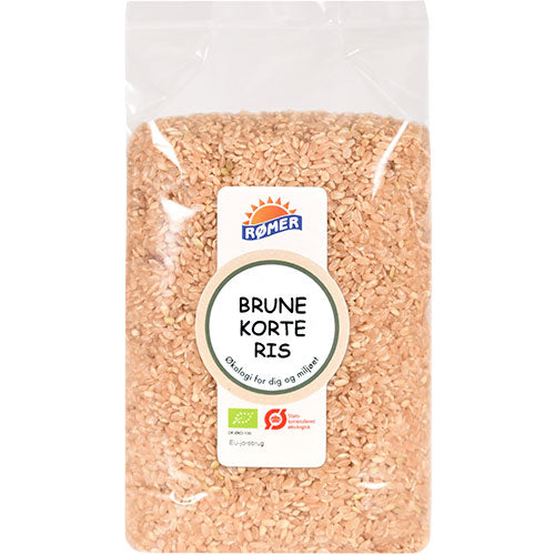 Rømer Ris Korte Brune Økologisk | 1 kg fra Rømer på Mecindo.dk