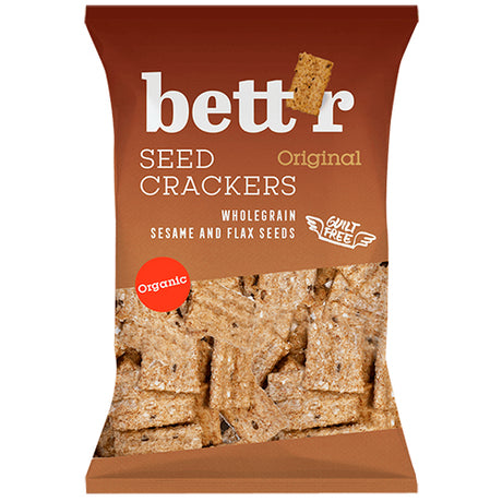 bett'r Fuldkorns Crackers Økologisk | 150 gr fra bett'r på Mecindo.dk