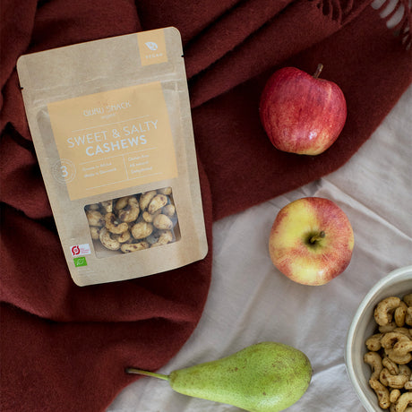 Guru Snack Cashew Sweet & Salty Økologisk | 100 gr fra Guru Snack på Mecindo.dk