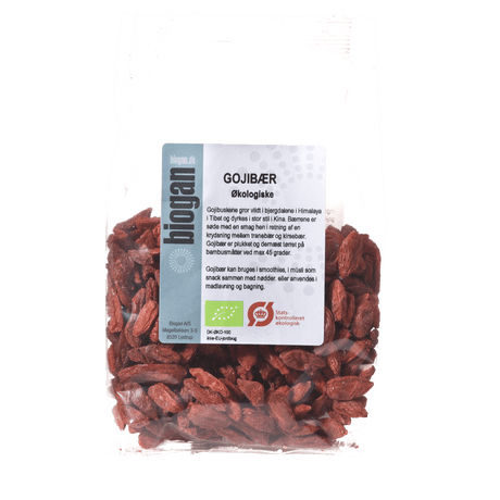 Biogan Økologiske Gojibær | 100 g fra Biogan på Mecindo.dk