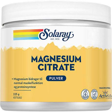 Solaray Magnesium Citrate | 225 gr fra Solaray på Mecindo.dk