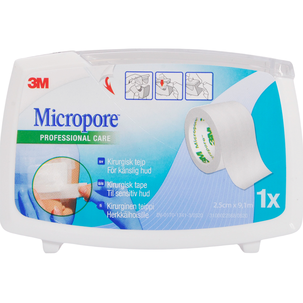 Micropore Kirugisk Tape 2,5cm x 9,14m