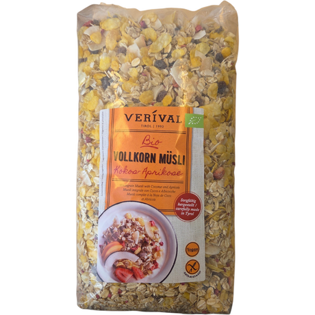 Verival Müsli - Kokos-aprikos Økologisk | 1400 g fra Verival på Mecindo.dk