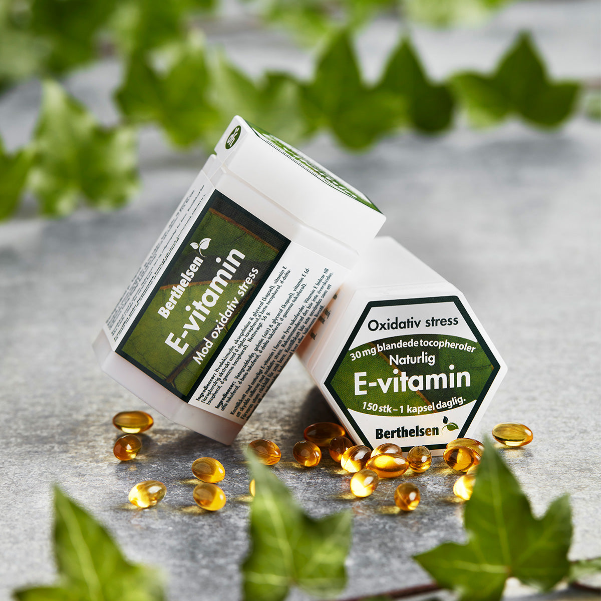 Berthelsen E-vitamin | 150 kapsler fra Berthelsen på Mecindo.dk