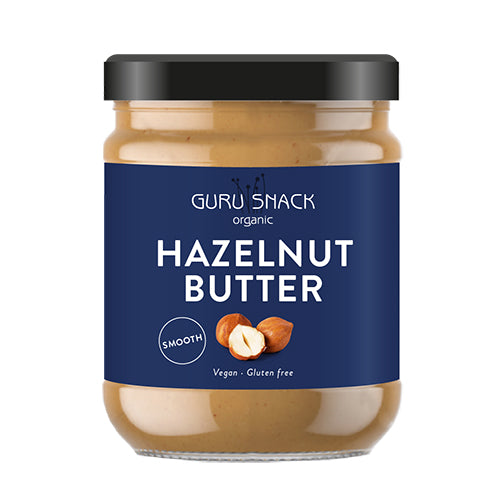 Guru Snack Hasselnøddesmør Smooth Økologisk | 250 gr fra Guru Snack på Mecindo.dk