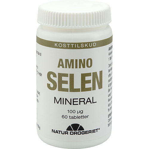 Natur-Drogeriet Amino-selen 100 Ug | 60 Tabl. fra Natur-Drogeriet på Mecindo.dk