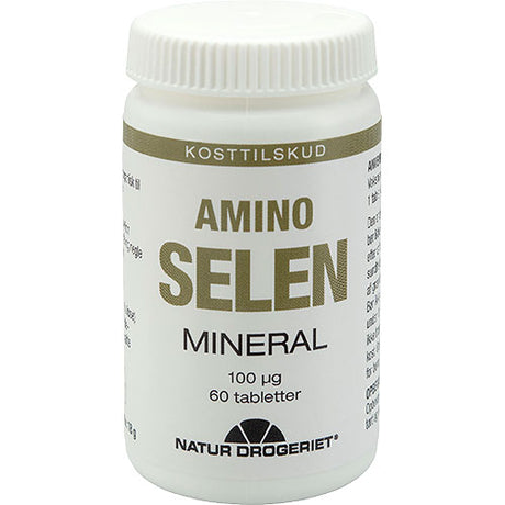 Natur-Drogeriet Amino-selen 100 Ug | 60 Tabl. fra Natur-Drogeriet på Mecindo.dk