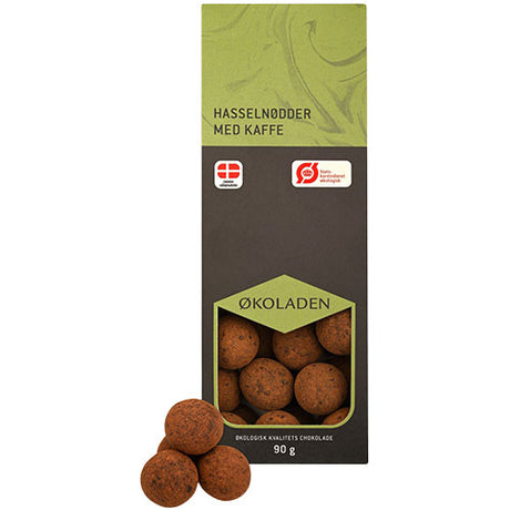 Økoladen Hasselnødder M. Kaffe Økologisk | 90 gr fra Økoladen på Mecindo.dk