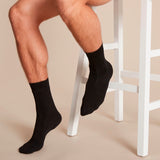 Boody Men´s Everyday Crew Socks Sort | Str. 38-45 fra Boody på Mecindo.dk