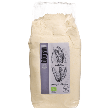 Biogan Økologisk Majsmel | 1 kg fra Biogan på Mecindo.dk