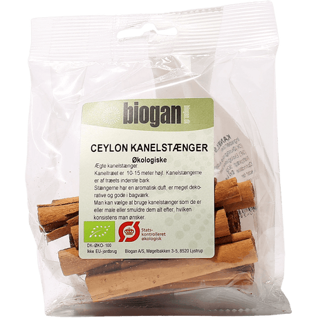 Biogan Kanel Hel Ceylon Økologisk | 50 g