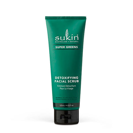 Sukin Super Greens Detoxifying Facial Scrub | 125 ml fra Sukin på Mecindo.dk