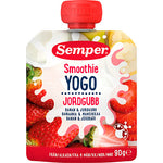 Semper Yogo Smoothie Med Banan & Jordbær Fra 6 Mdr. | 90 gr