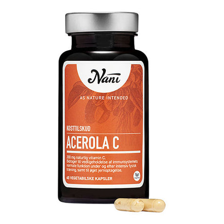 Nani Acerola C-vitamin | 45 kapsler fra Nani på Mecindo.dk