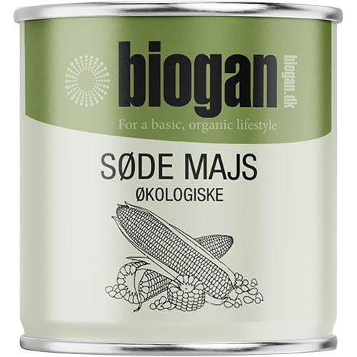 Biogan Majs Søde På Dåse Økologisk | 160 gr fra Biogan på Mecindo.dk