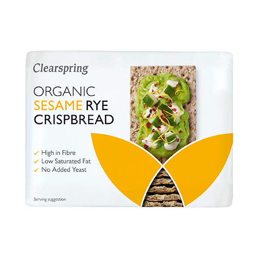Clearspring Rugknaekbrød M. Sesam Økologisk | 200 gr fra Clearspring på Mecindo.dk