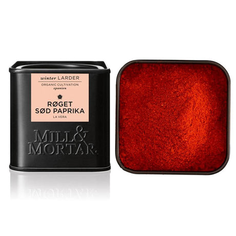 Mill & Mortar Paprika Røget Sød Økologisk | 50 gr fra Mill & Mortar på Mecindo.dk