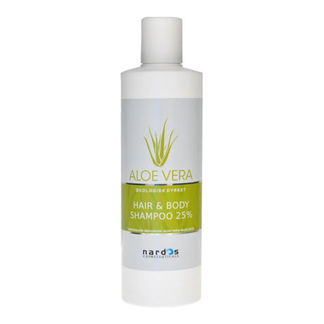 Nardos Aloe Vera Hair & Body Shampoo 25% | 300 ml fra Nardos på Mecindo.dk