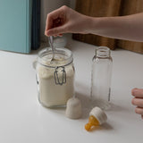 BIBS Baby Glass Bottle Complete Set Latex 225ml Ivory fra BIBS på Mecindo.dk