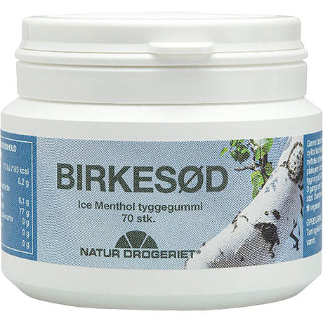 Natur-Drogeriet Tyggegummi Birkesød Ice Menthol fra Natur-Drogeriet på Mecindo.dk