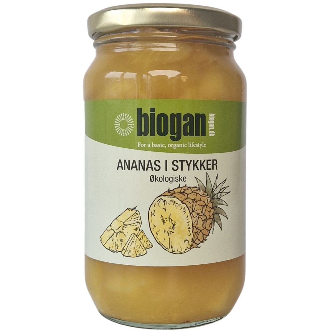 Biogan Ananas i Stykker Økologisk | 340 g