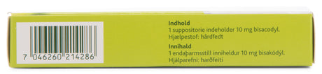 Dulcolax Stikpiller | 6 stk fra Dulcolax på Mecindo.dk