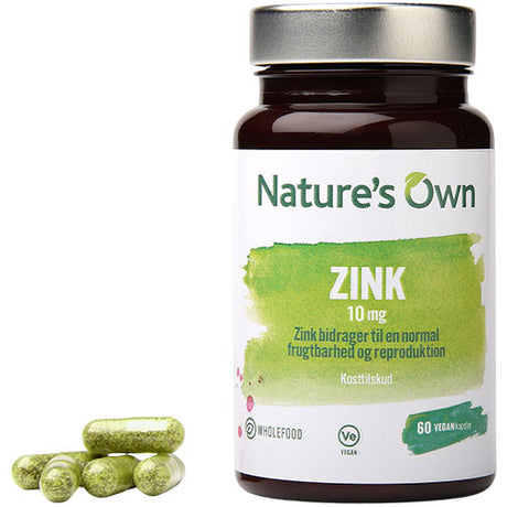 Natures Own Zink | 60 kapsler fra Natures Own på Mecindo.dk