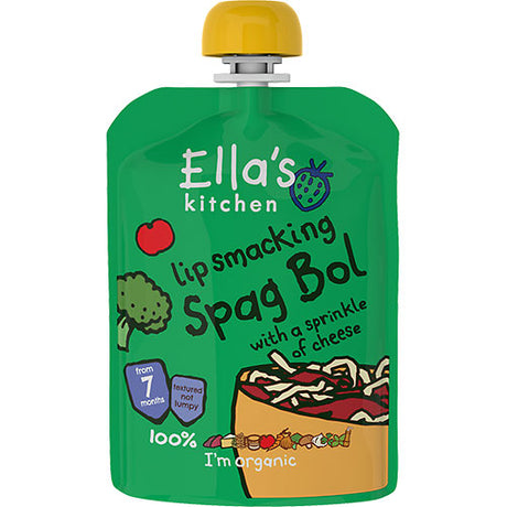 Ellas Kitchen Babymos Spaghetti Bolognese 7 Mdr Økologisk | 130 gr fra Ellas Kitchen på Mecindo.dk