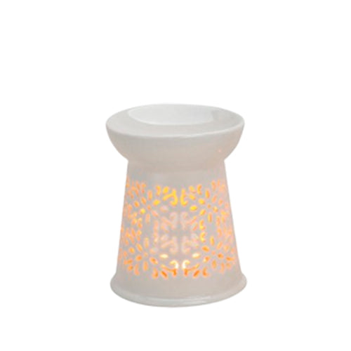 Fischer Pure Nature Duftlampe Blomst Hvid H:13 Cm / B: 10 Cm fra Fischer Pure Nature på Mecindo.dk