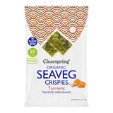 Clearspring Tang Chips Økologisk (4 gr) | Gurkemeje Seaveg Crispies fra Clearspring på Mecindo.dk