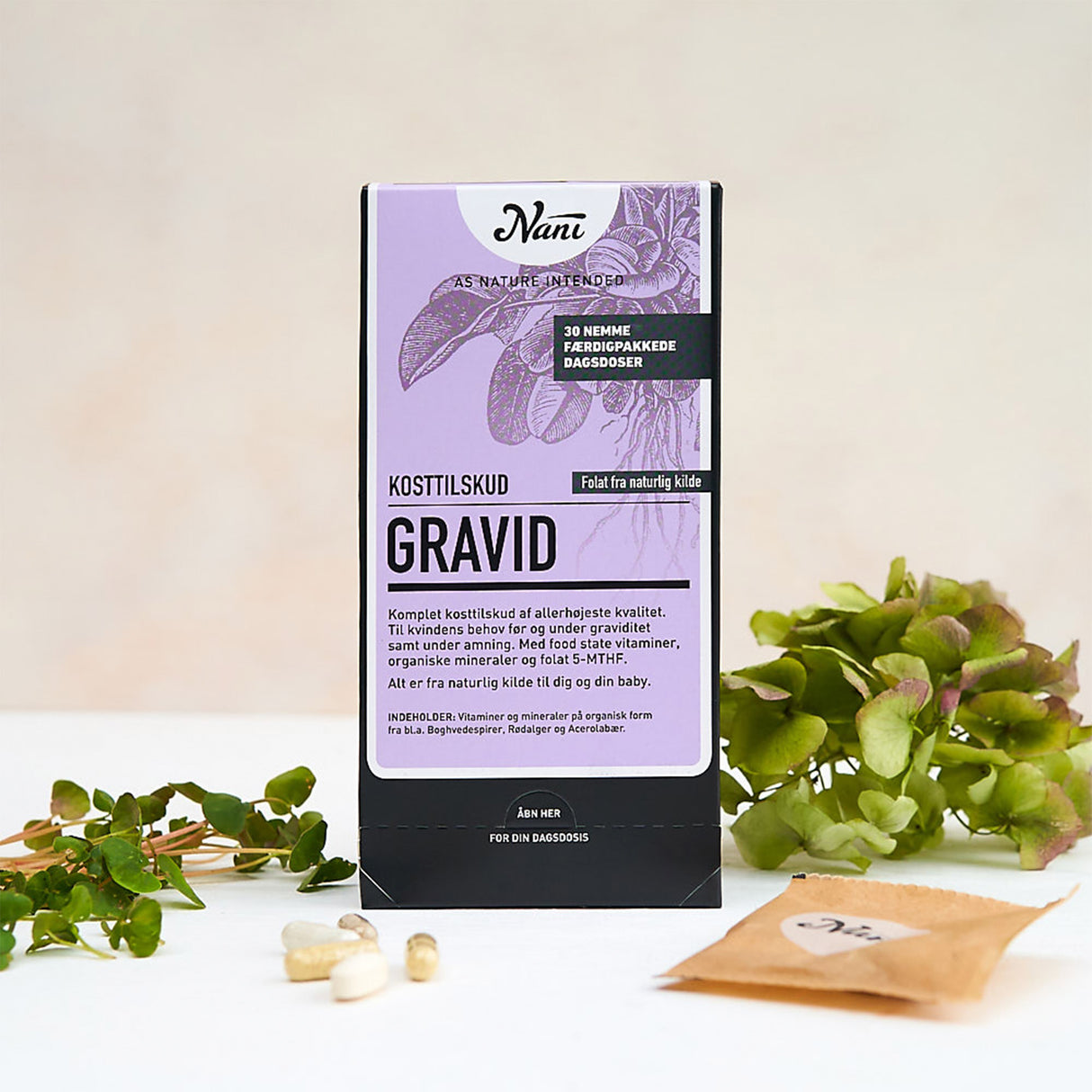 Nani Gravid Kosttilskud | 30 breve fra Nani på Mecindo.dk
