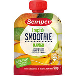 Semper Tropisk Frugtsmoothie Med Mango & Æble Fra 6 Mdr. | 90 gr
