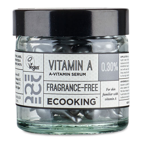 Ecooking A-vitamin 0,30% | 60 kapsler fra Ecooking på Mecindo.dk