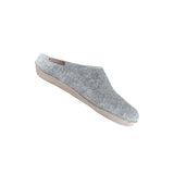 SHUS Uldhjemmesko Med Laeder Sål - Light Grey fra SHUS på Mecindo.dk