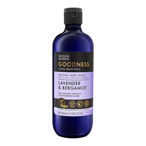 Baylis & Harding Body Wash Vegansk (500 ml) | Sleep Lavender & Bergamot Natural fra Baylis & Harding Goodness på Mecindo.dk