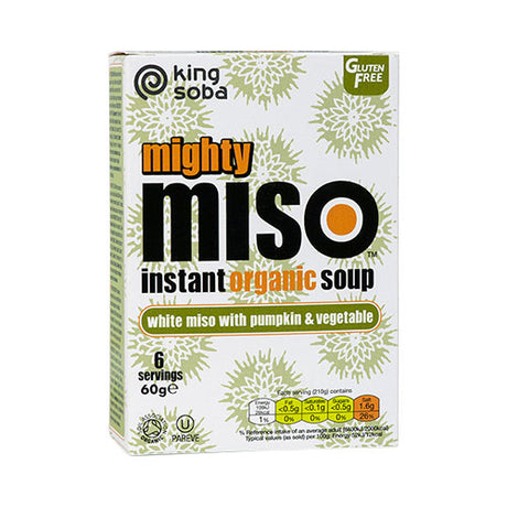 King Soba Instant Miso Suppe Graeskar & Grøntsager Økologisk | 60 gr fra King Soba på Mecindo.dk