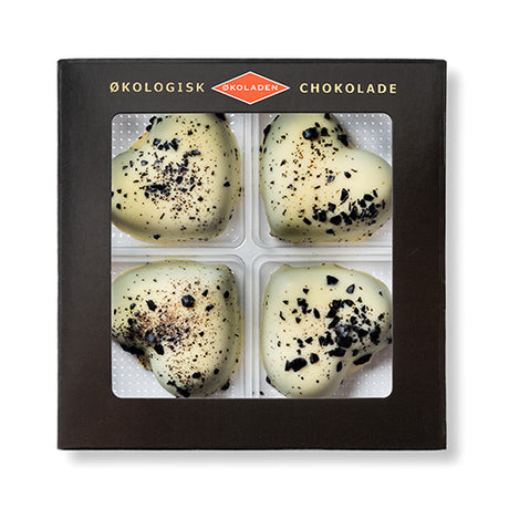 Marcipanhjerter med Lakrids 4 stk Ø