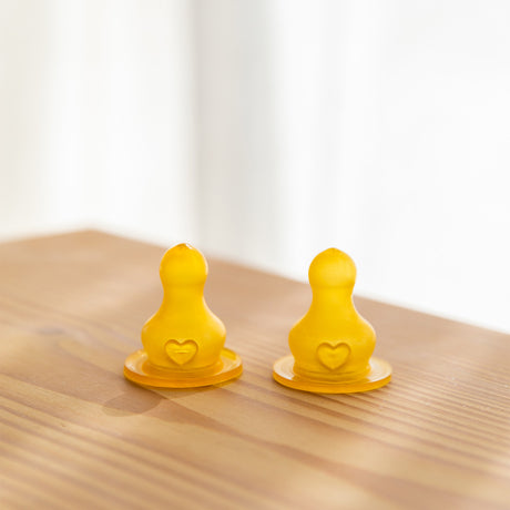 BIBS Bottle Nipple Latex Medium Flow 2 PACK fra BIBS på Mecindo.dk