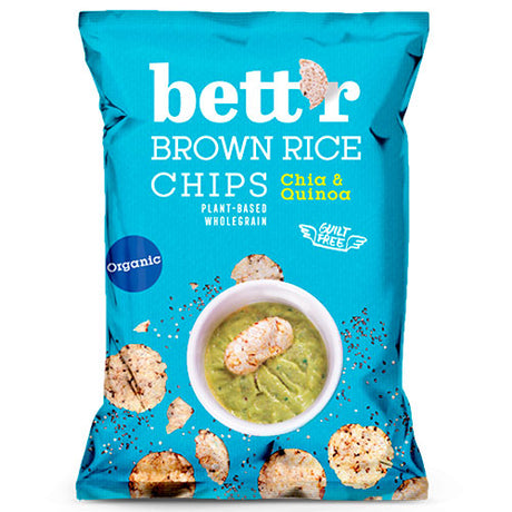 bett'r Ris Chips Med Chia Og Quinoa Økologisk | 60 gr fra bett'r på Mecindo.dk