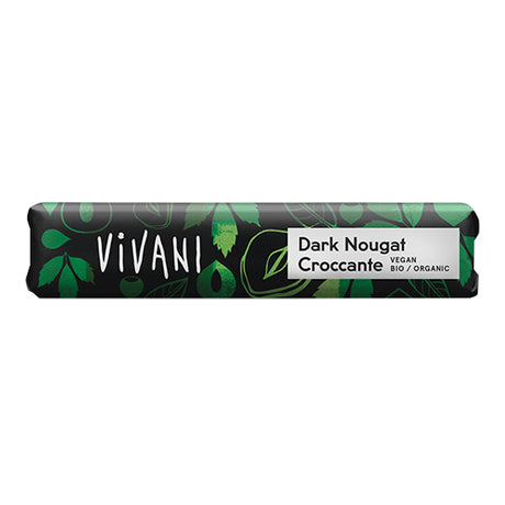 Vivani Nougat Crocant Bar Økologisk | 35 gr fra Vivani på Mecindo.dk