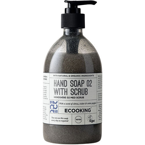 Ecooking Håndsaebe Med Scrub 02 | 500 ml fra Ecooking på Mecindo.dk