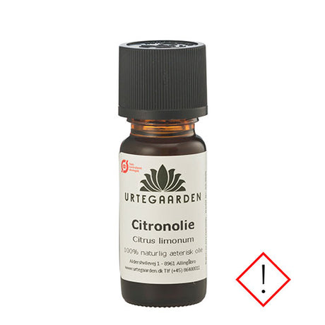 Urtegaarden Citronolie Økologisk | 10 ml fra Urtegaarden på Mecindo.dk