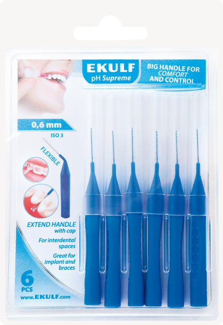 Ekulf PH Supreme Mellemrumsbørste | 0,6 mm fra Ekulf på Mecindo.dk