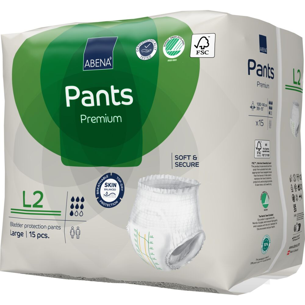 Abena Premium Pants M2 | Str. L fra Abena på Mecindo.dk