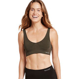 Boody Padded Shaper Crop Bra Dark Olive | Str. M fra Boody på Mecindo.dk